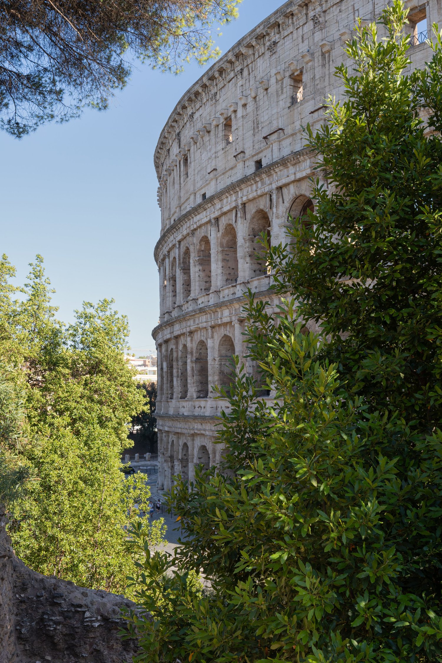 Landscape photograph. The Colosseum in Rome, art and culture, Italy.