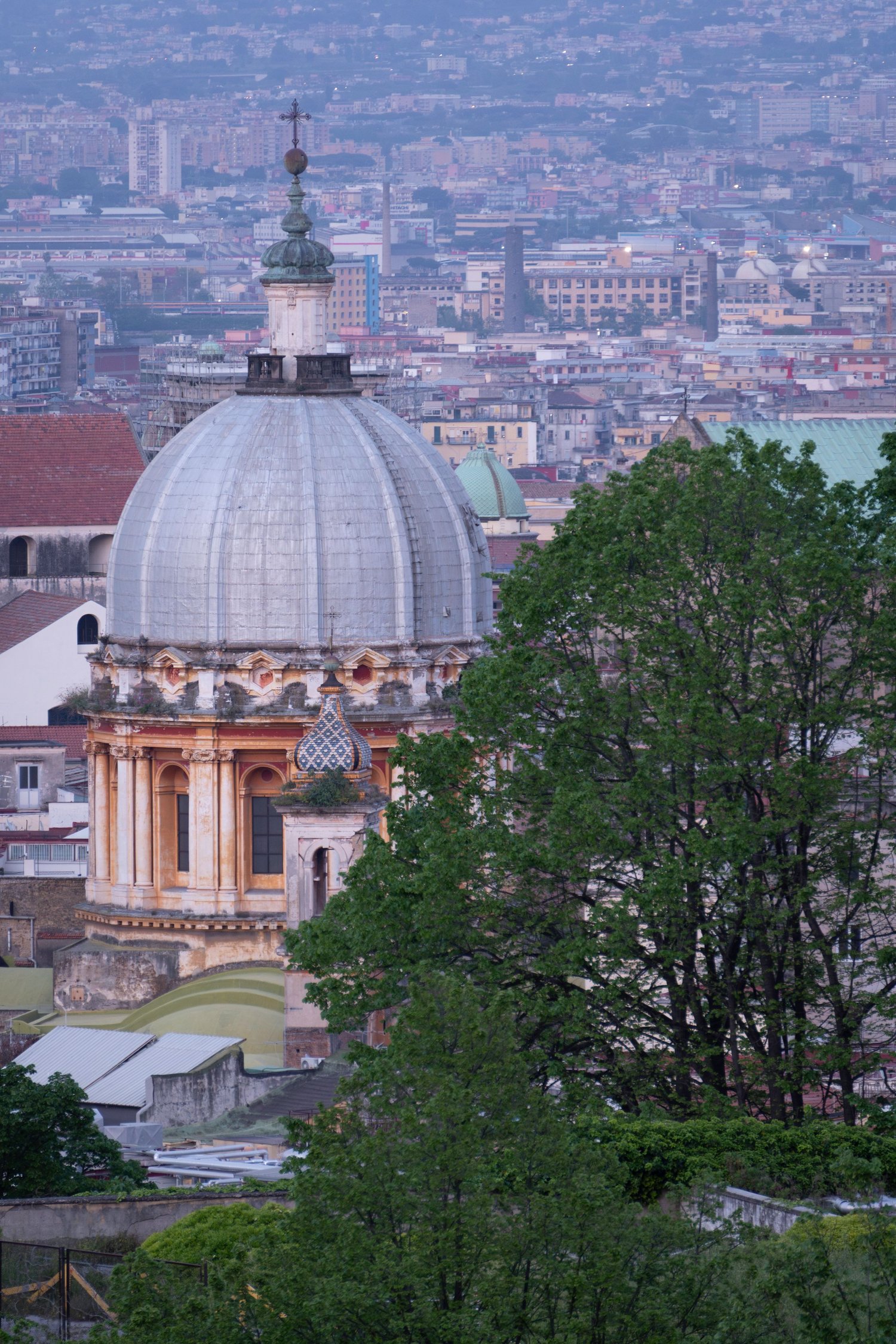 Urban landscape photography, historic centre of Naples.