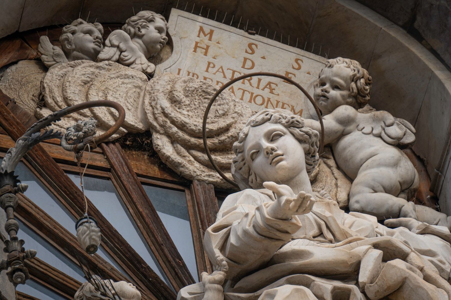 Statue of Saint Agatha, late Baroque façade of Catania Cathedral