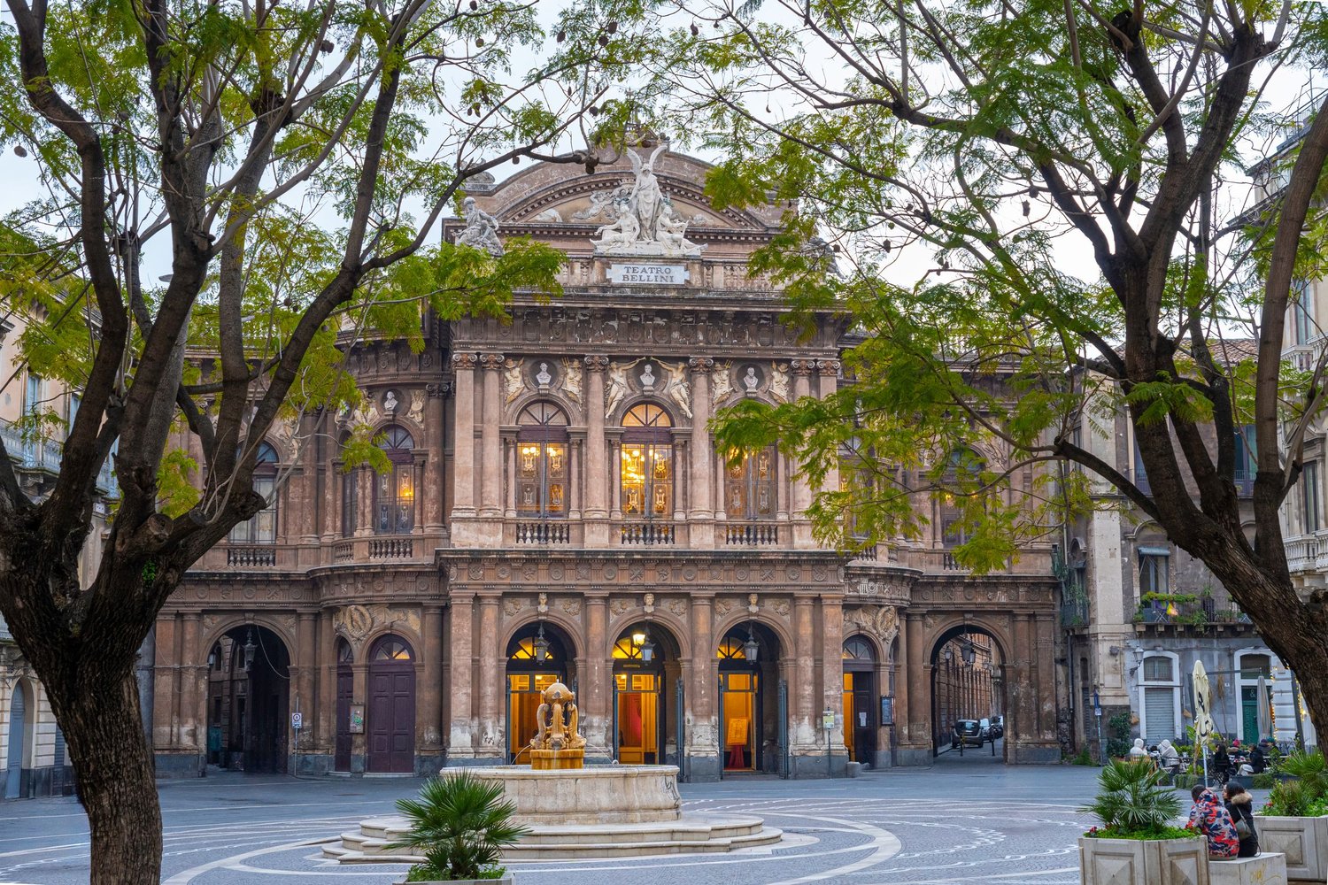 Teatro Massimo Bellini, Catania, historic Sicilian architecture, urban photography.